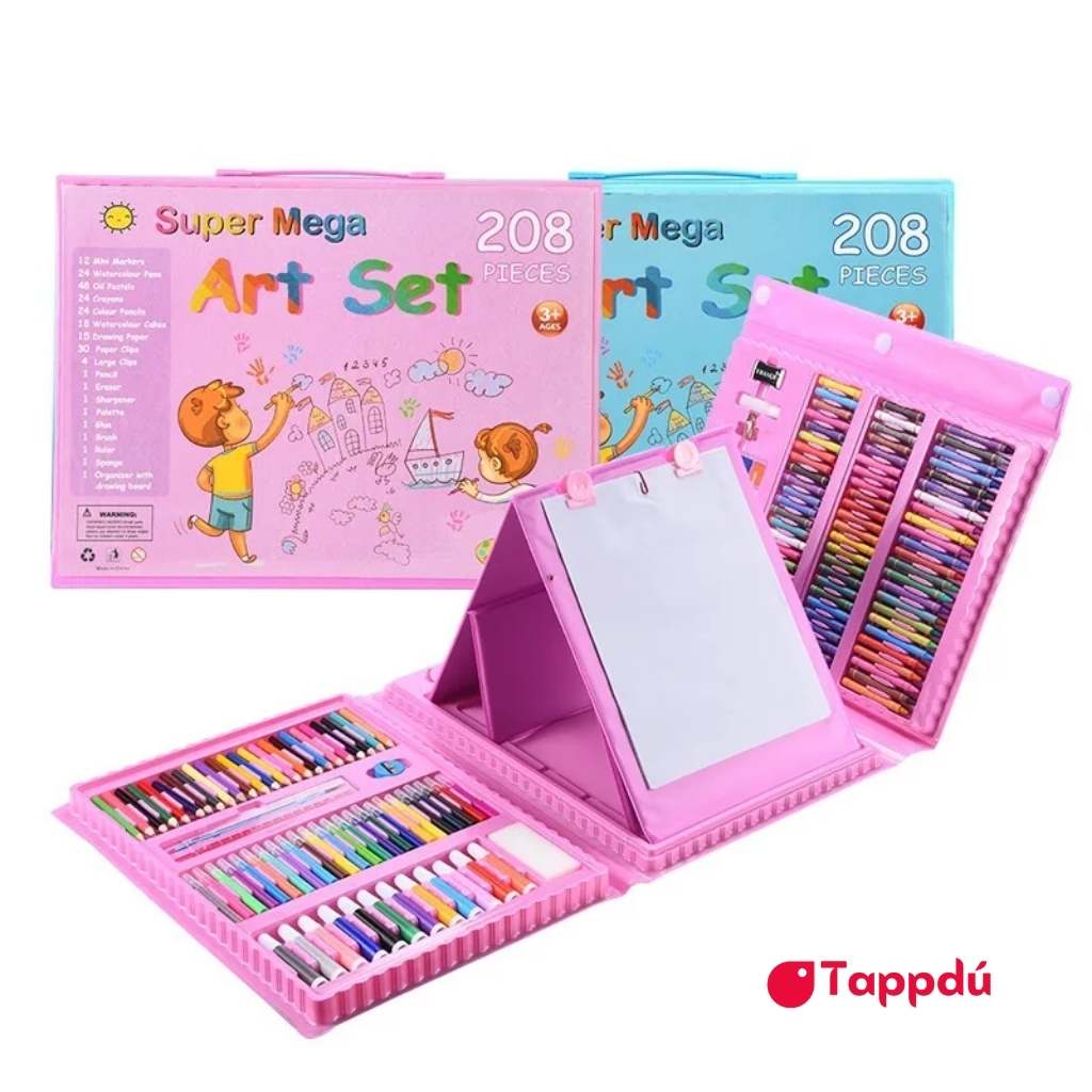 Set de Arte Grande de 208 Piezas para pequeños artistas