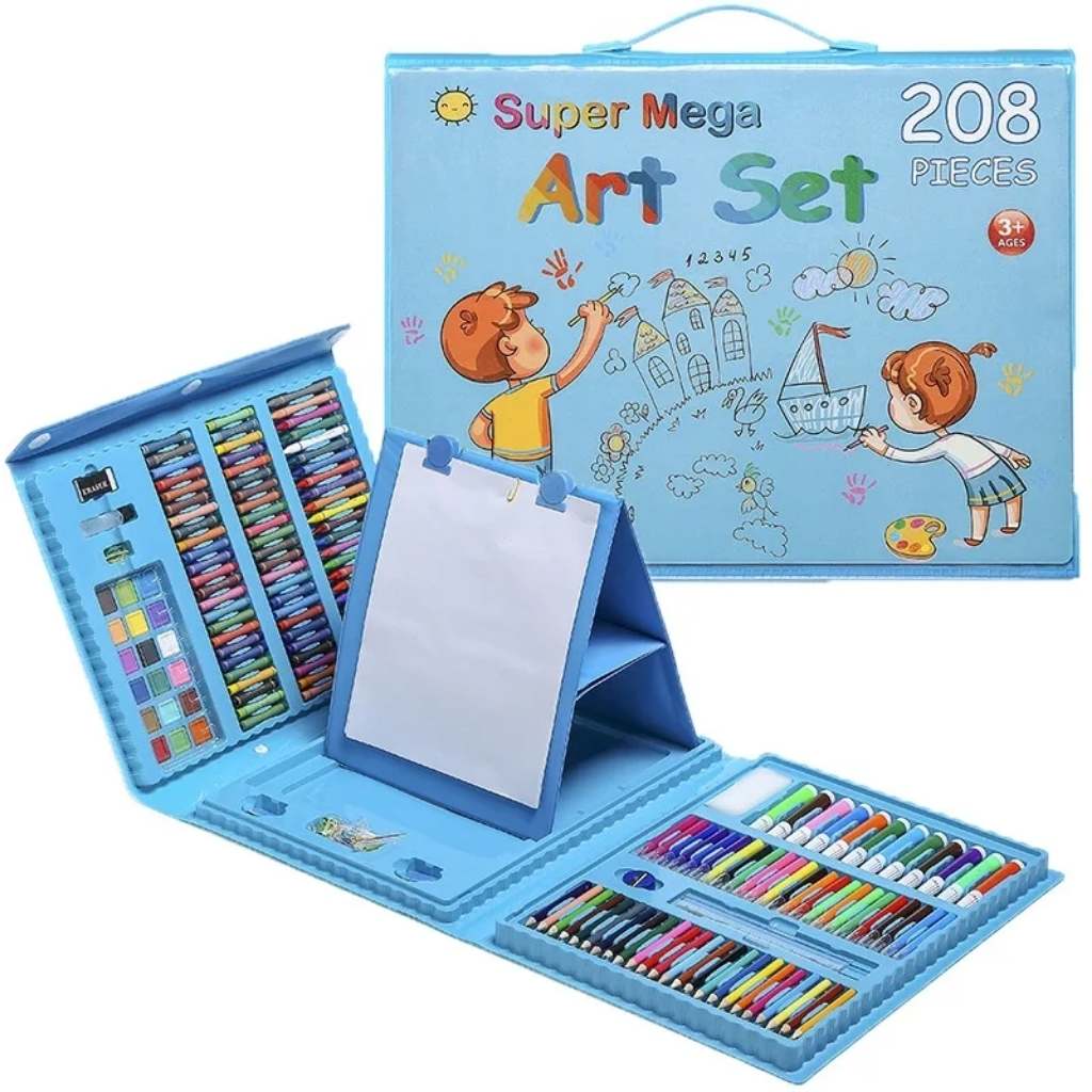 Set de Arte Grande de 208 Piezas para pequeños artistas