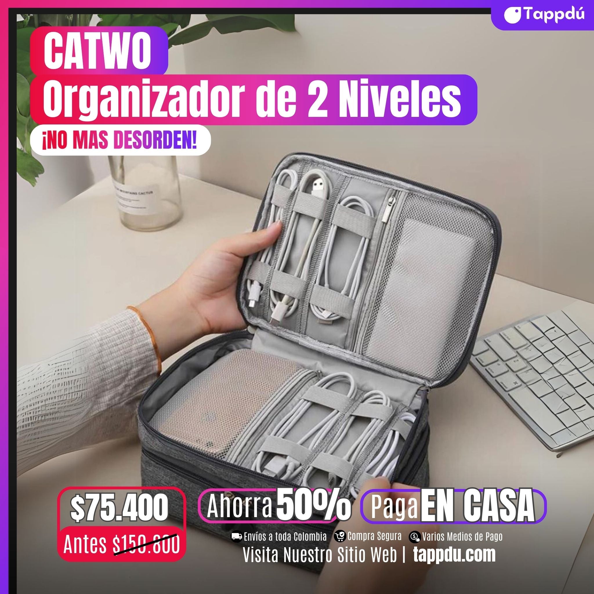 Organizador de 2 Niveles