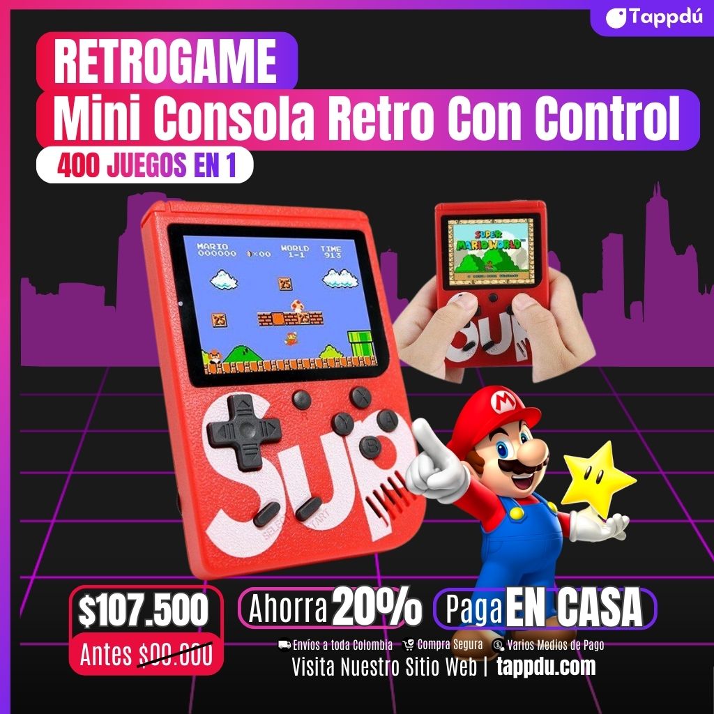 Mini Consola Retro Con Control