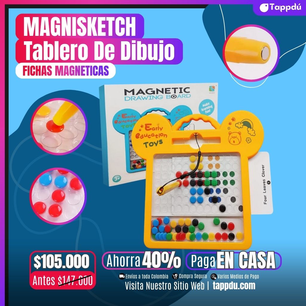 Tablero De Dibujo Fichas Magnéticas